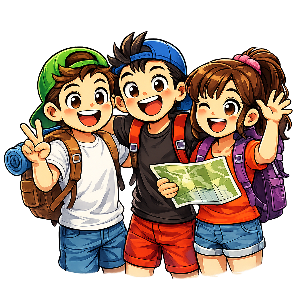 Friends on adventure